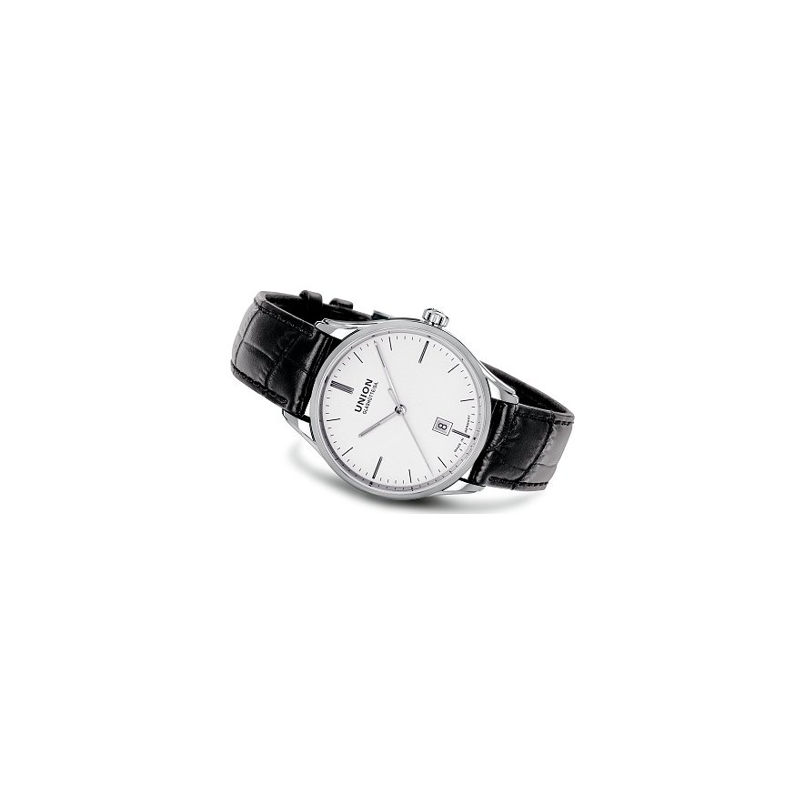 Union Glashütte Herrenuhr Viro Datum 41 mm