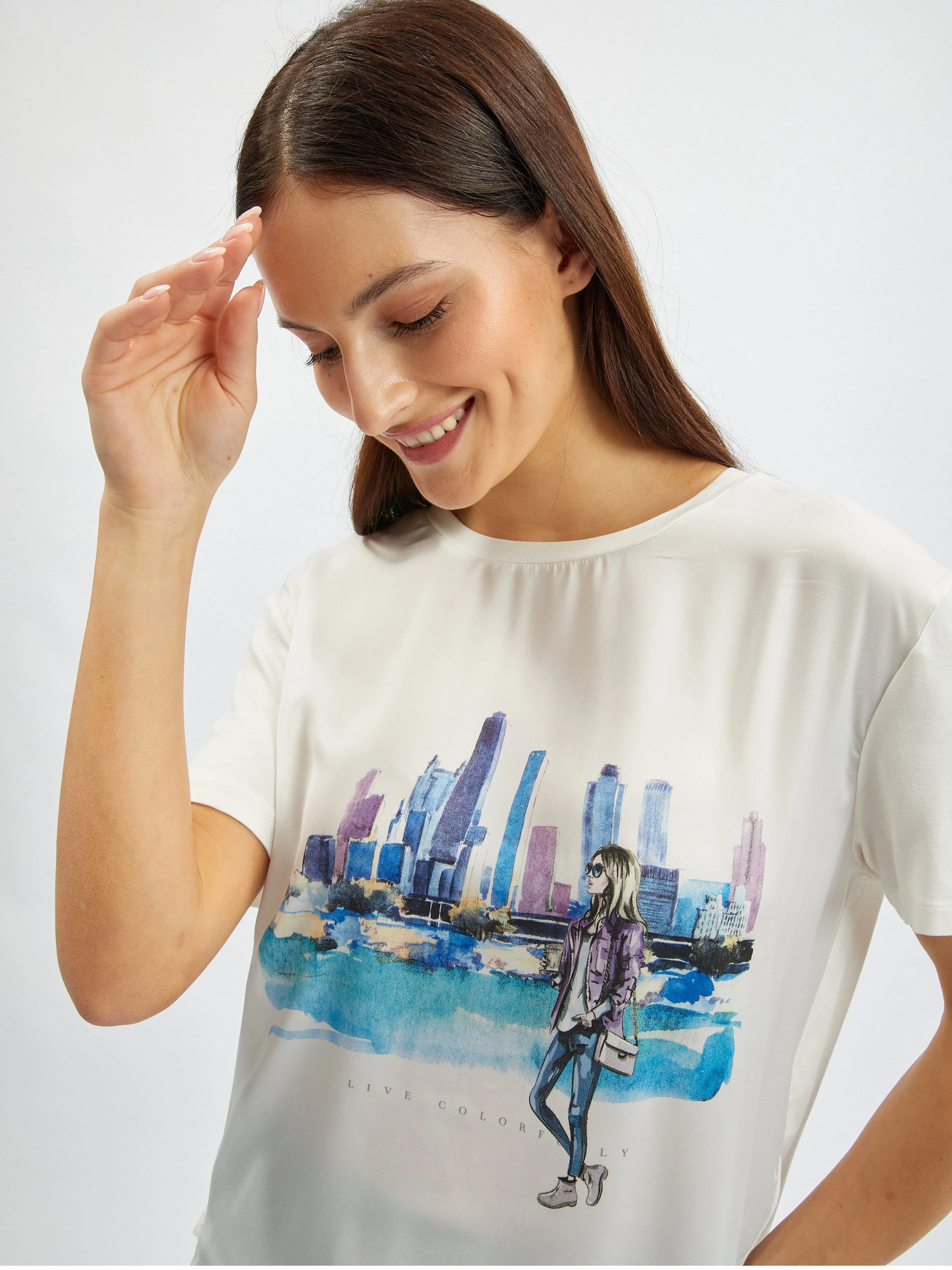 Weißes Damen-T-Shirt von ORSAY