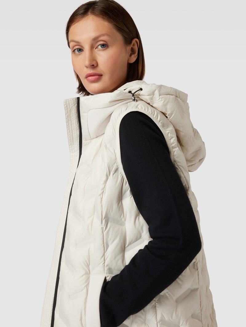 Weste mit herausnehmbarer Kapuze in offwhite