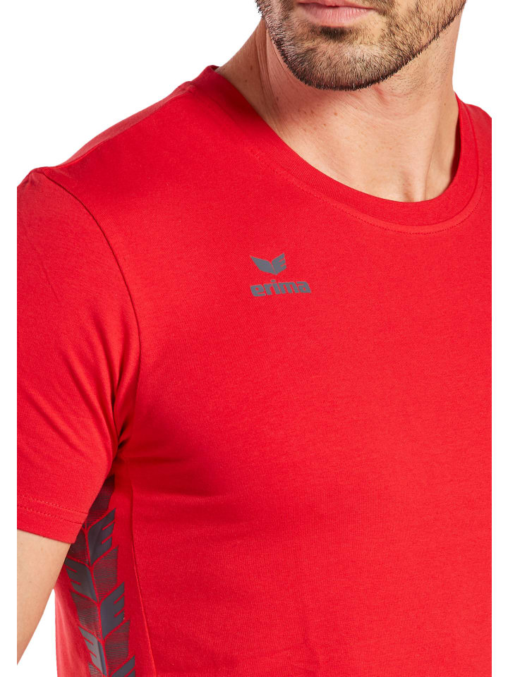 erima Essential Team T-Shirt in rot/slate grey günstig kaufen