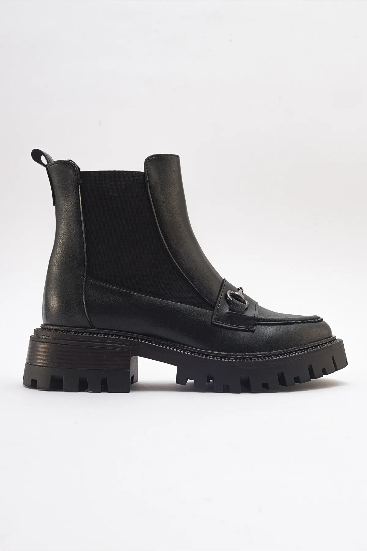 LuviShoes  VESPER Chelsea-Stiefel für Damen mit schwarzer Schnalle