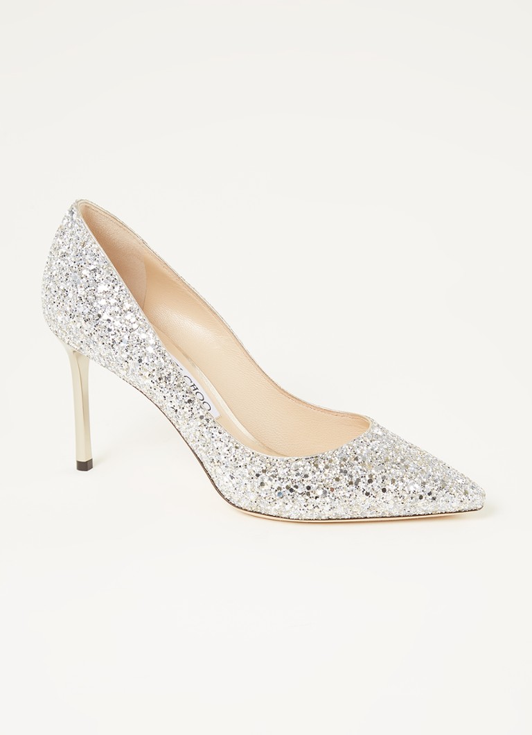 Pantofi cu toc înalt Jimmy Choo Romy cu detalii strălucitoare