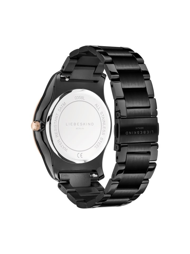 LIEBESKIND BERLIN Armbanduhr in schwarz günstig kaufen onesize