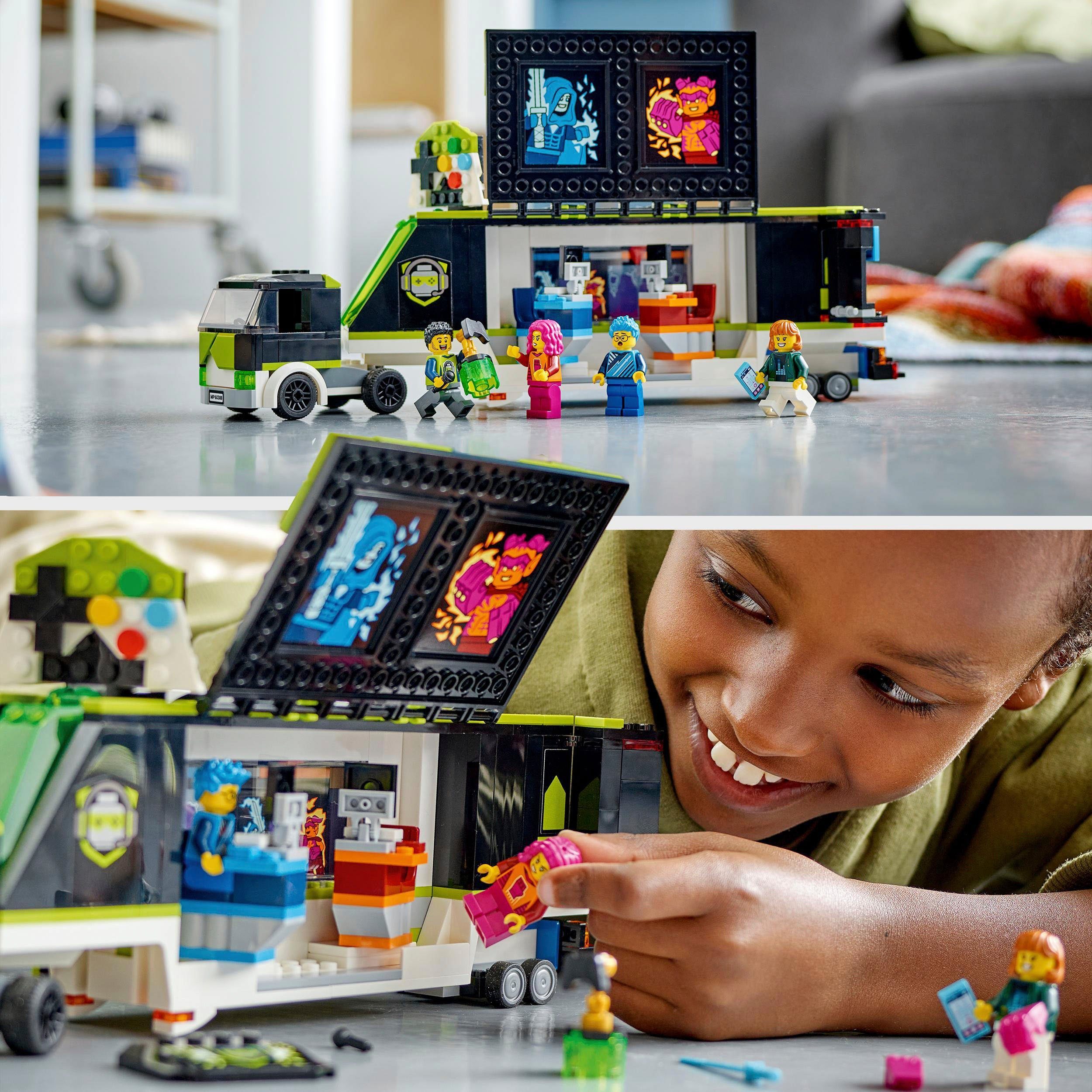LEGO® Konstruktionsspielsteine Gaming Turnier Truck (60388), LEGO® City, (344 St), Made in Europe