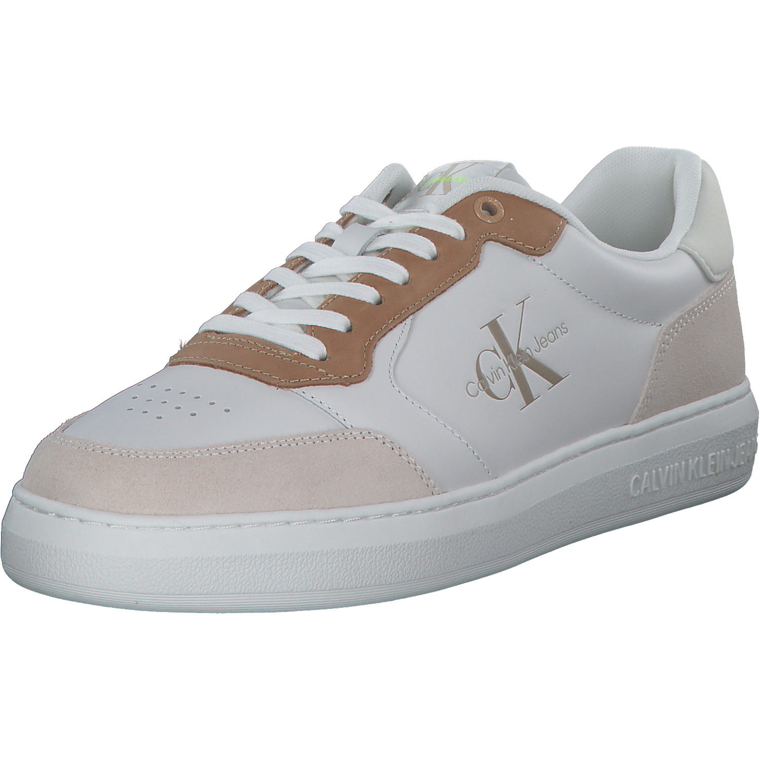 Calvin Klein YM0YM00605, Klassische- & Business Schuhe, Herren, White/Ancient White