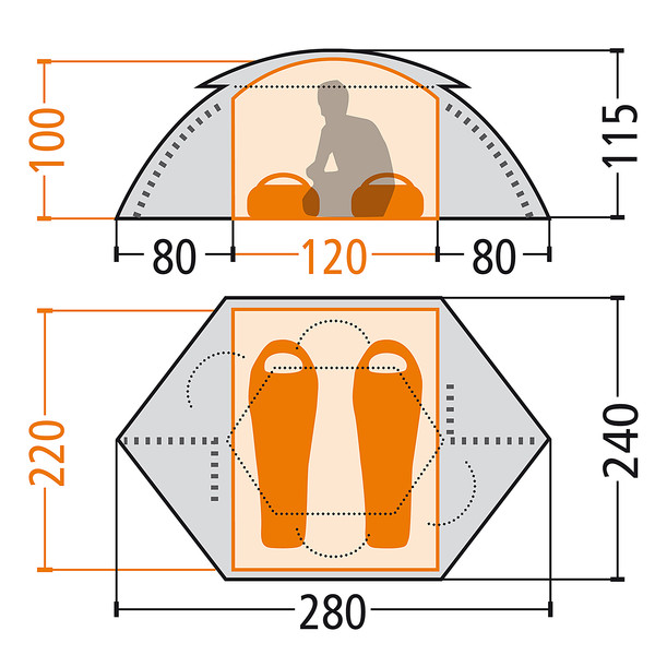 KEB DOME 2 - Kuppelzelt