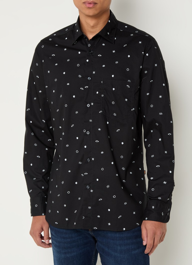 Camisa HUGO BOSS Remington_M de corte regular com estampa
