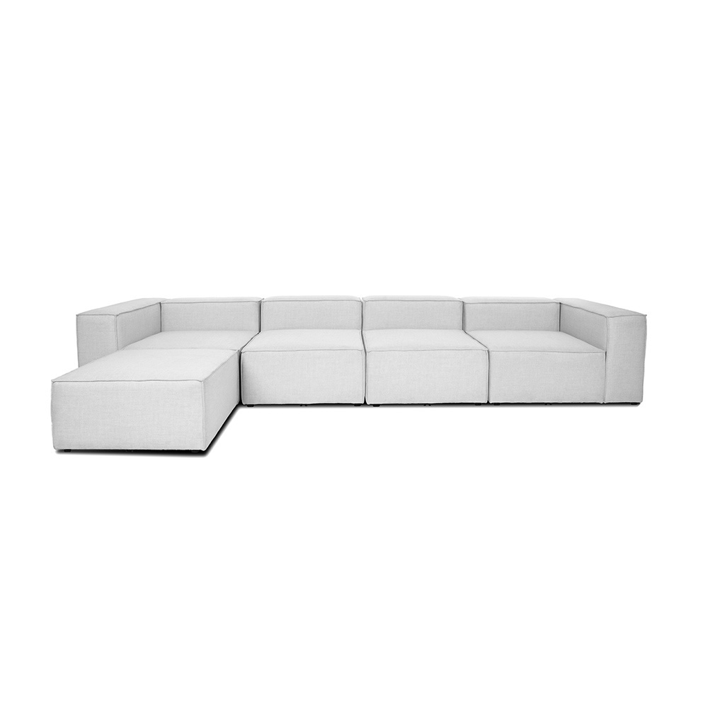 Home Deluxe Modulares Sofa VERONA - XL hellgrau