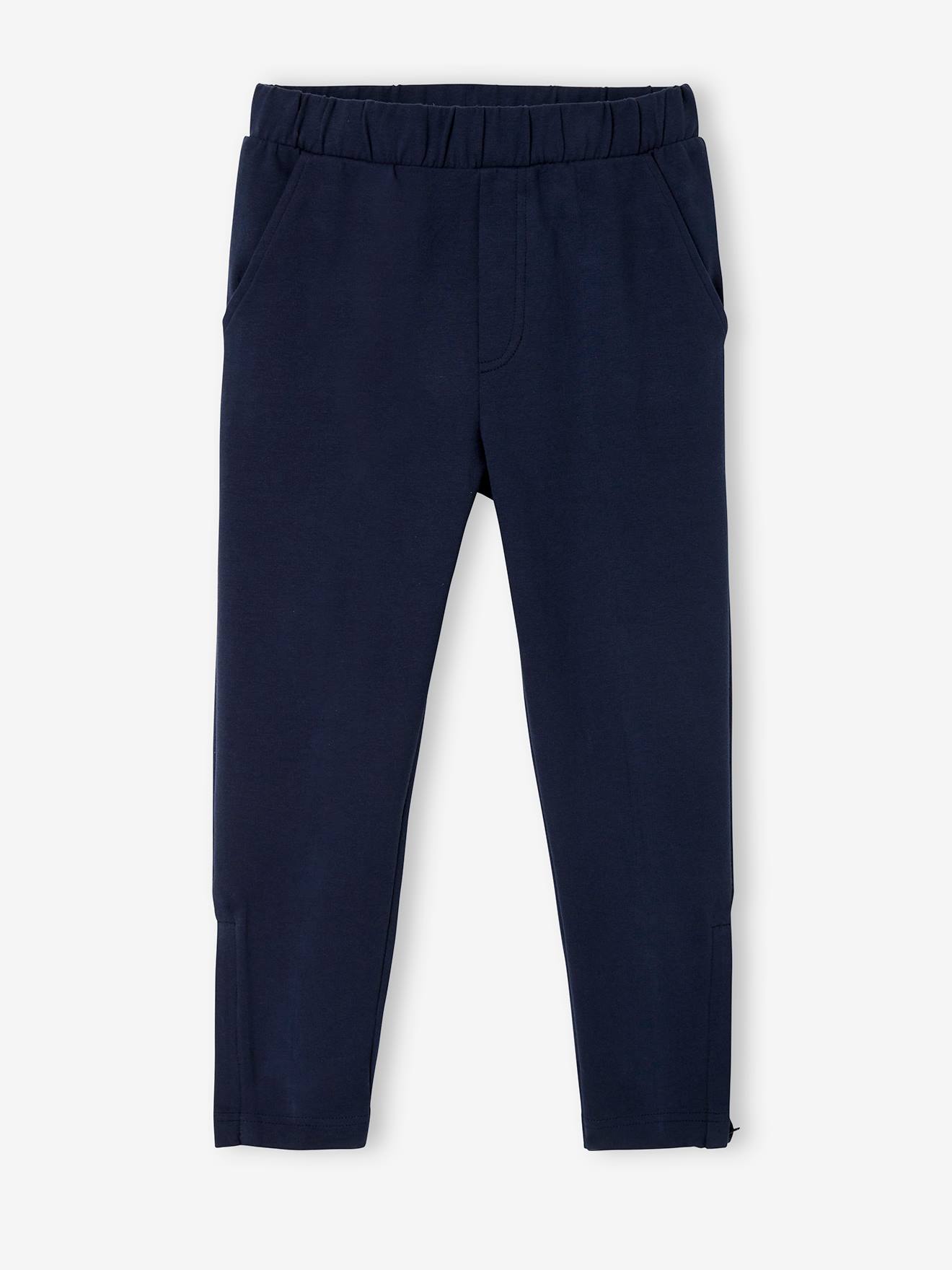 Pantalon jogging foot garçon encre