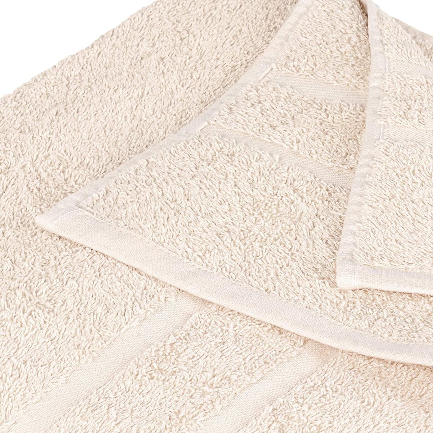 StickandShine Handtuch Set 2x Gästehandtuch 2x Handtücher 2x Duschtücher als SET in verschiedenen Farben (6 Teilig) 100% Baumwolle 500 GSM Frottee 6er Handtuch Pack, 100% Baumwolle 500GSM