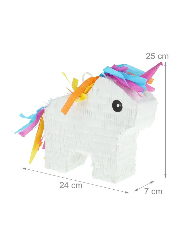 relaxdays Mini-Pinata in Bunt - (B)24x (H)25 x (T)7 cm günstig kaufen onesize