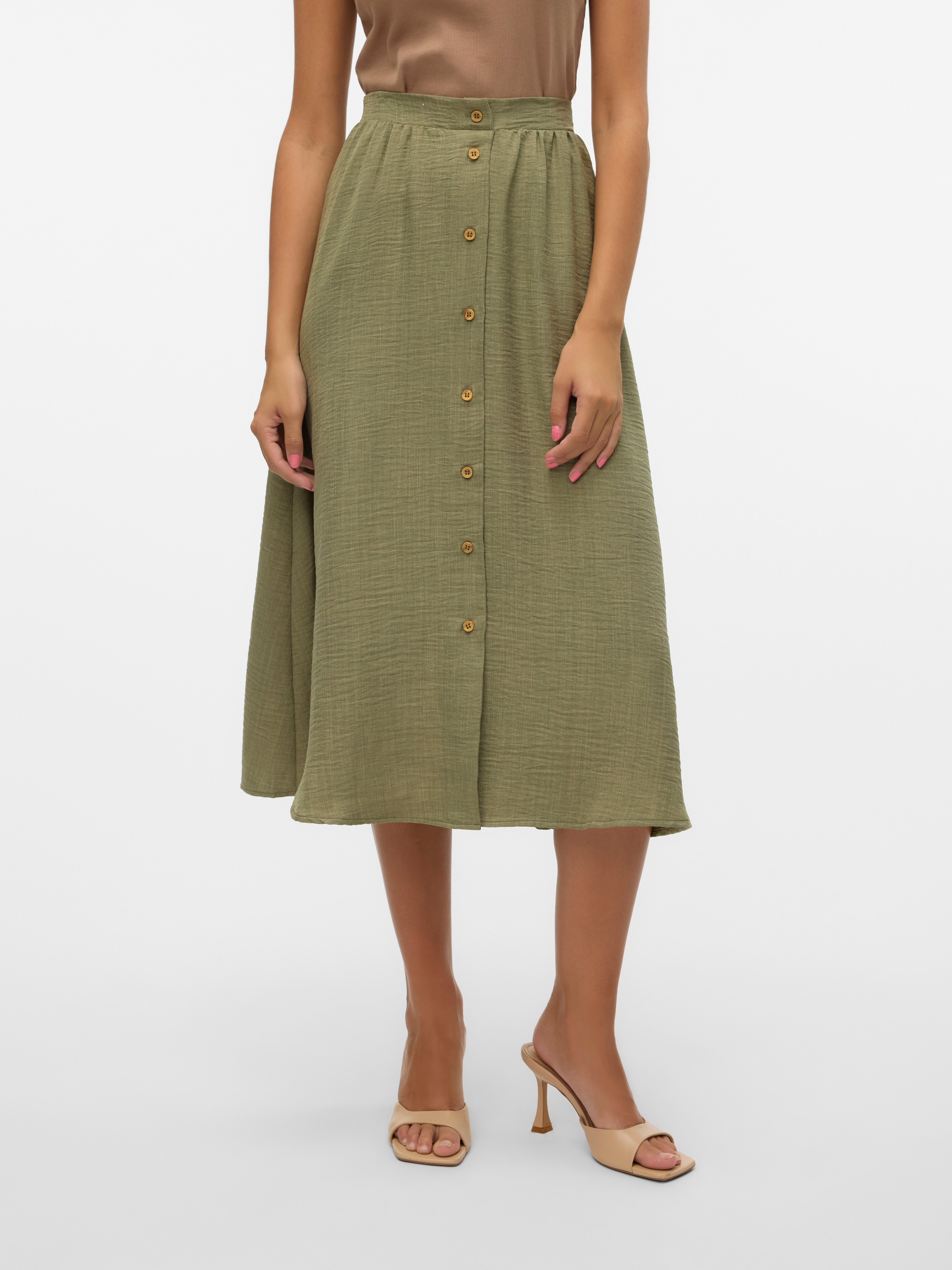 VMMELANEY Hohe Taille Langer Rock