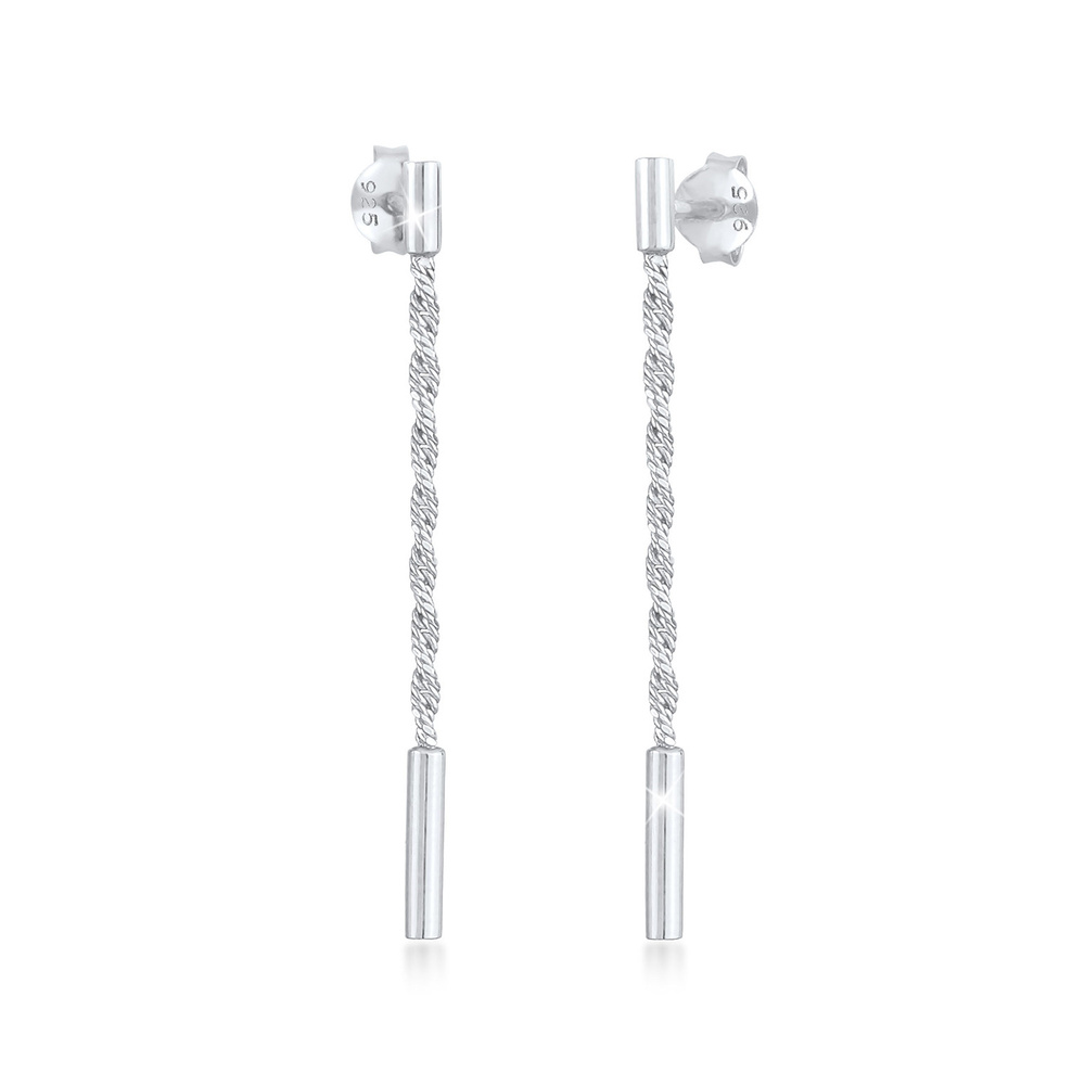 Elli Elli Boucles d'Oreilles Boucles d'oreilles dames Collier à cordon Rod Design Tren Boucles d'oreilles
