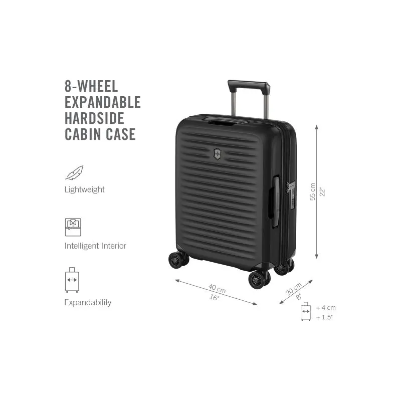 Victorinox Airox Advanced Global Carry-On Erweiterbar (55 cm) - Black