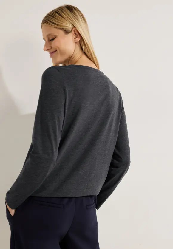 CECIL Langarmshirt mit Gummibund