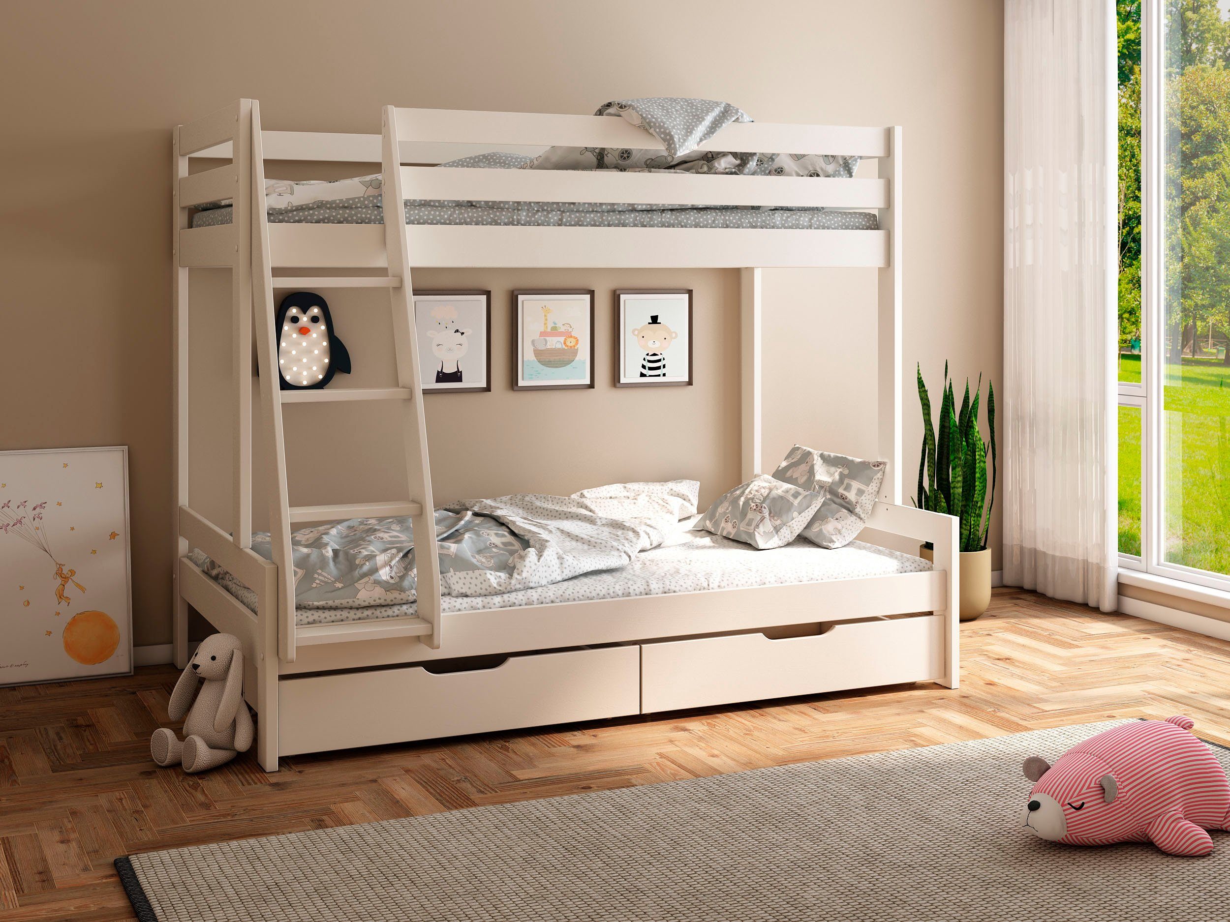 Lüttenhütt Etagenbett Doppelstockbett, Stockbett,