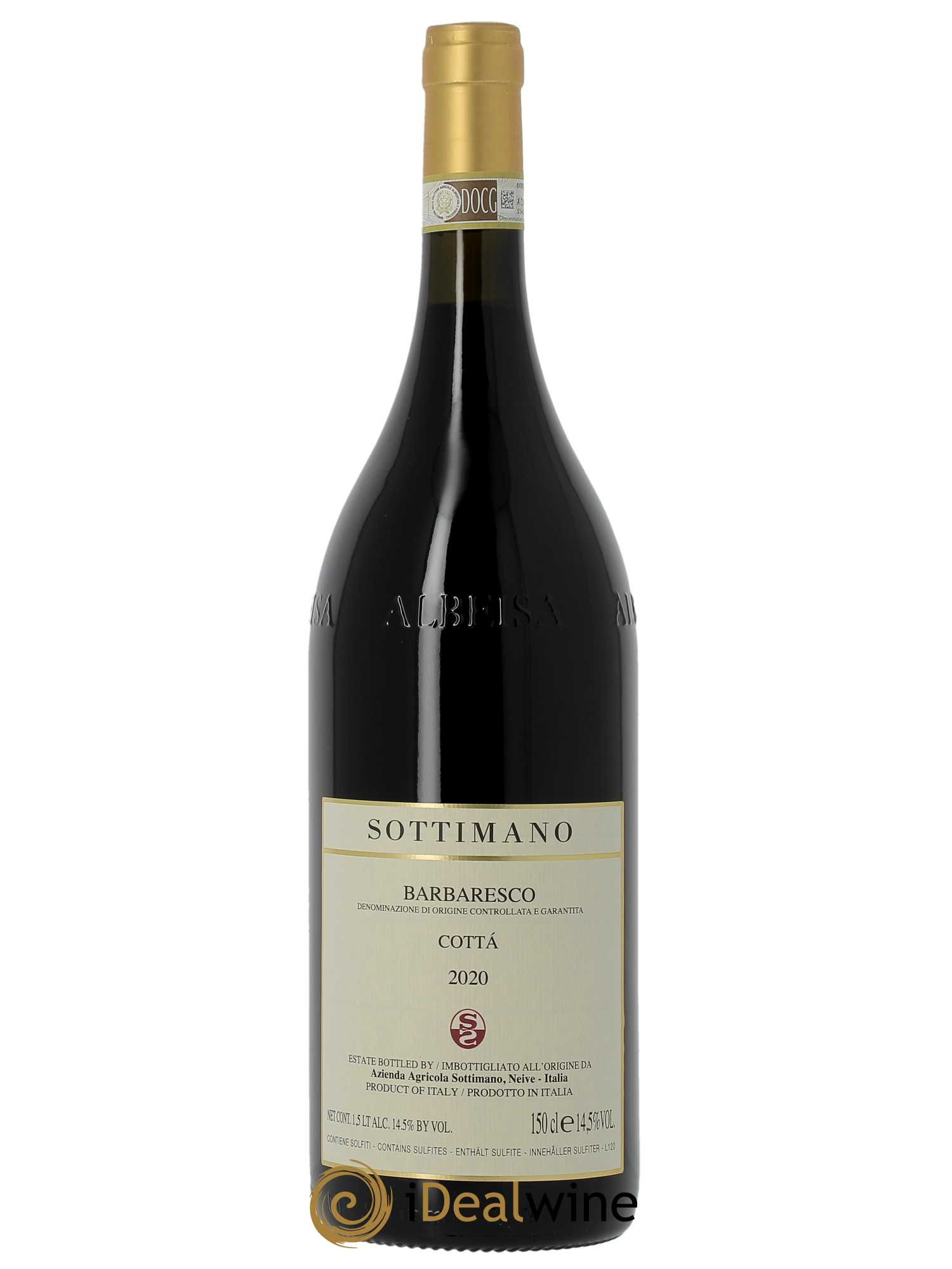 Barbaresco DOCG Cottà Sottimano  2020 - Lot de 1 Magnum