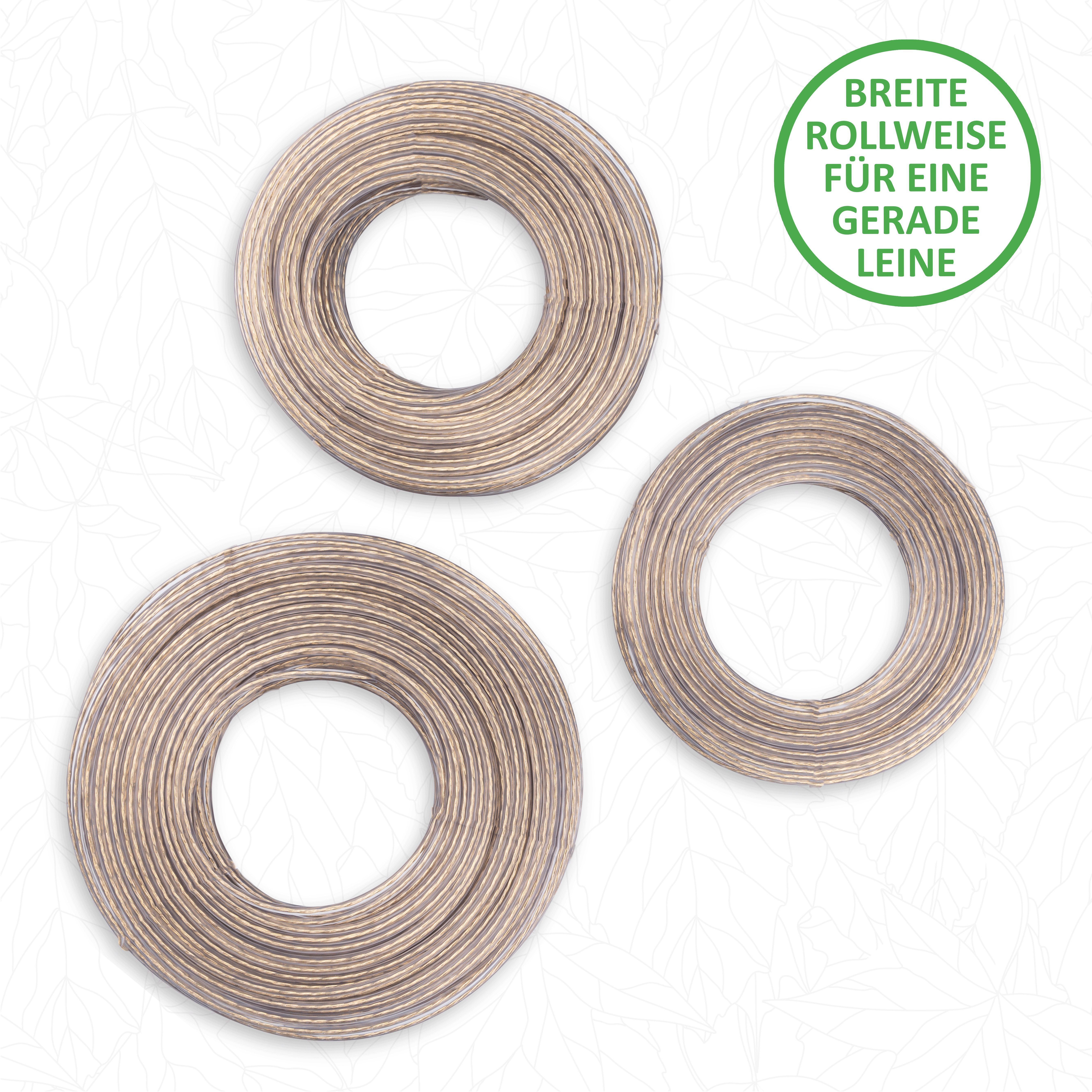 SimplySmooth Wand-Wäscheleine 30-70m mit Stahlkern, 3mm in 3 Längen für die Wäschespinne, den Garten oder den Balkon