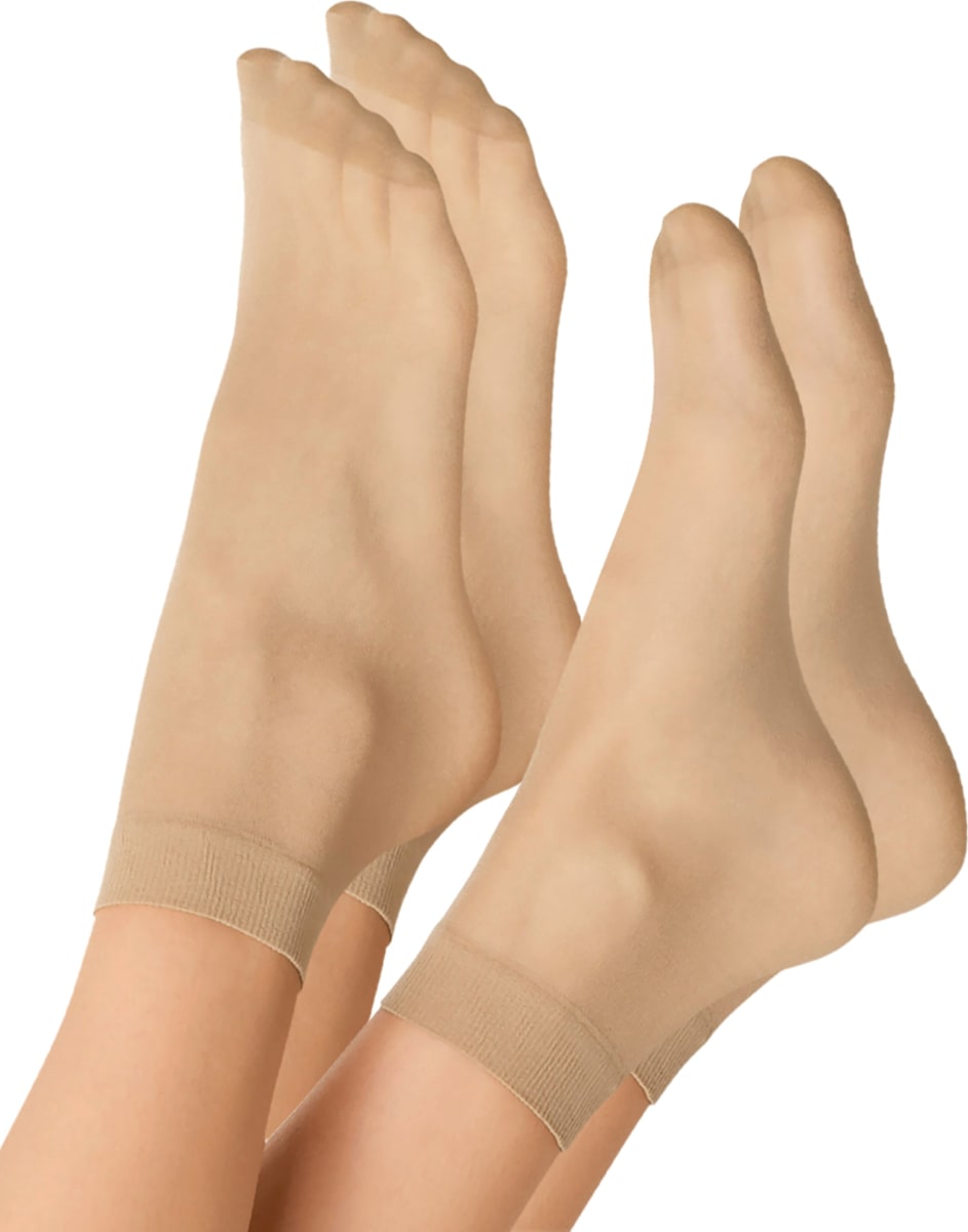 Söckchen transparent mandel onesize 20 DEN, 2 St