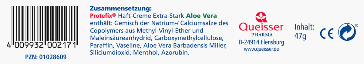 Haftcreme mit Aloe Vera extra stark, 47 g