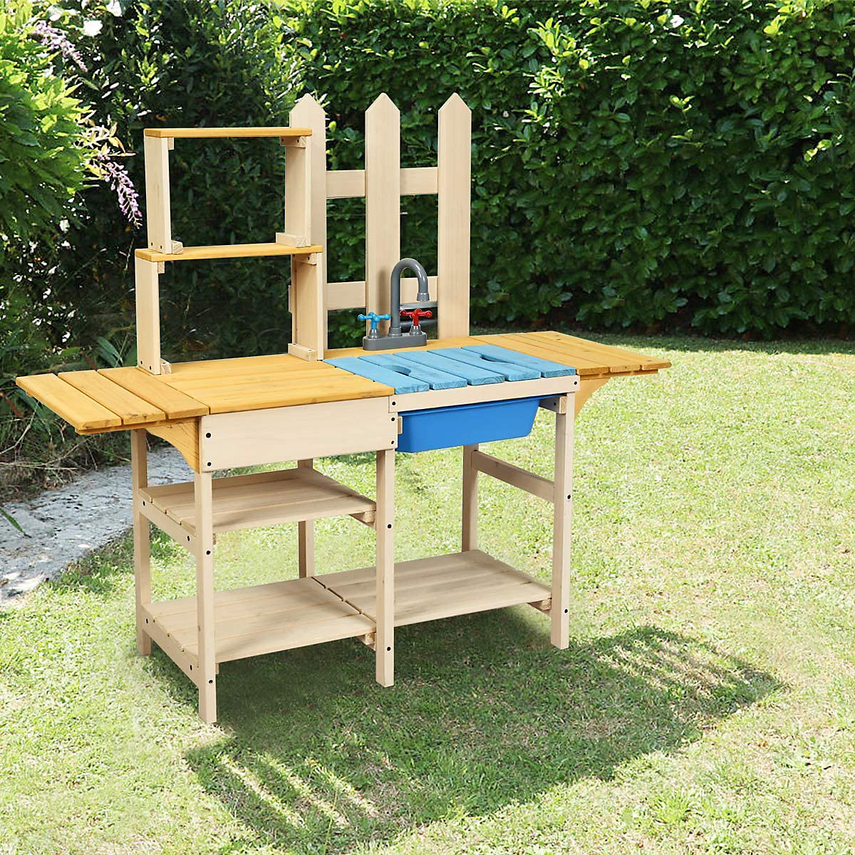 Spielküche Tannenholz Innen- & Außenbereich