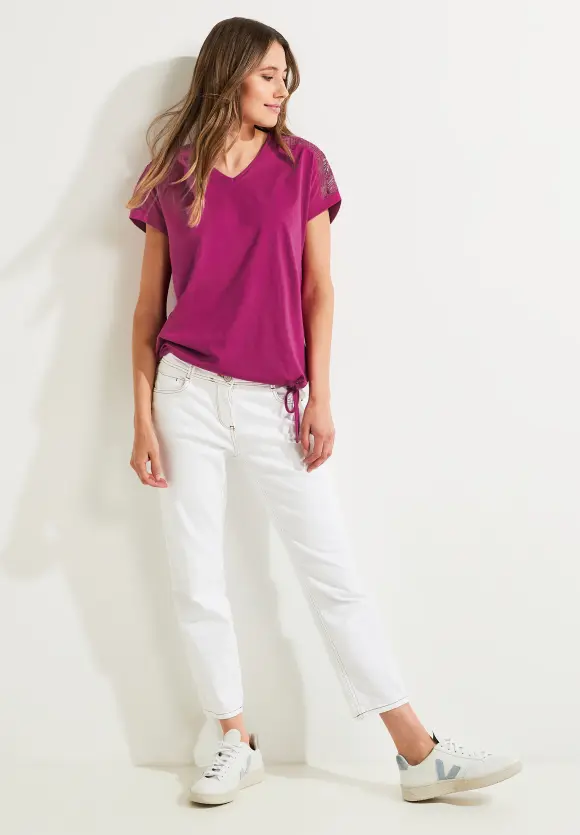 CECIL Spitzendetail Shirt