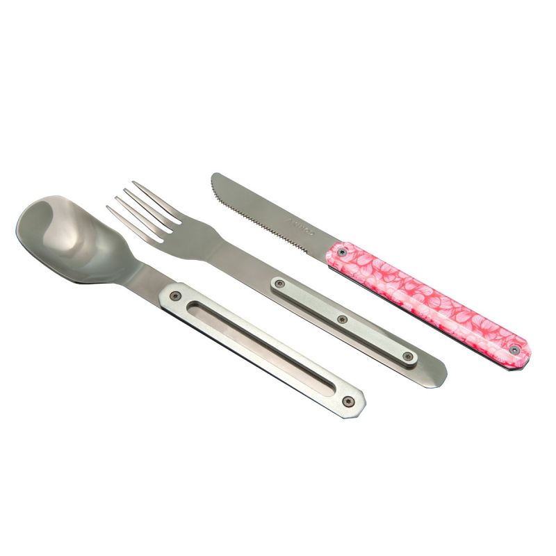Akinod Magnetic Straight Cutlery 12H34 Mirror Rose Delicat