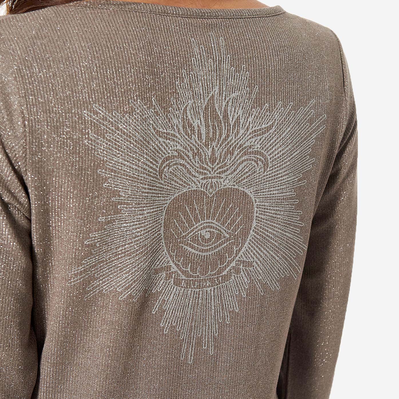 FERGY  T-shirt pailleté kaki Femme