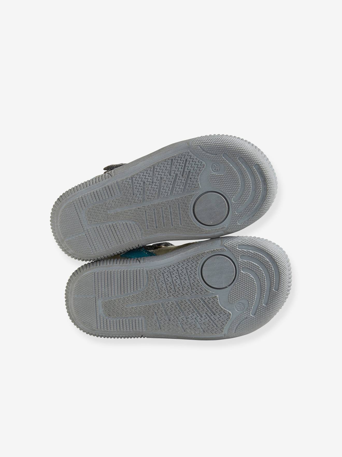 Sandales scratchées garçon collection maternelle gris