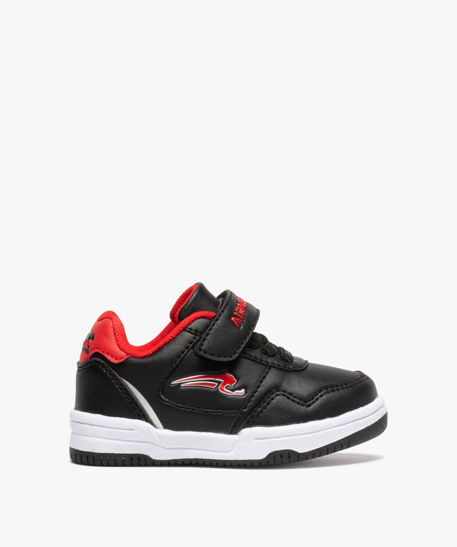 Tennis bébé bicolores à scratch - Airness Salto noir | GEMO