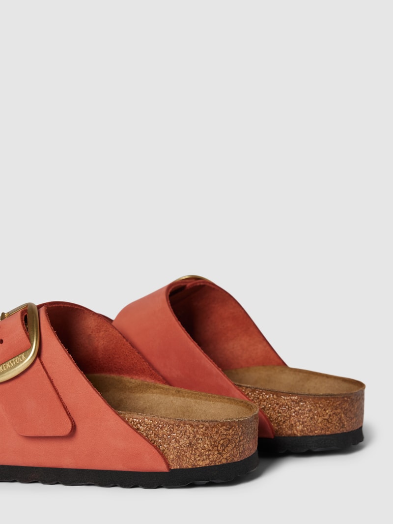 Slides aus echtem Leder Modell 'Arizona' in hellrot