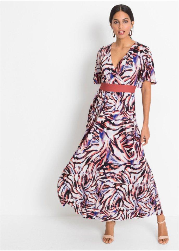 Bedrucktes Maxikleid