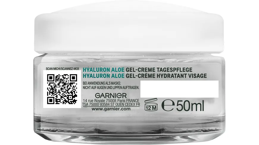 Garnier Skin Active Hyaluron Aloe Vera Gel-Creme Tagescreme 50 ml