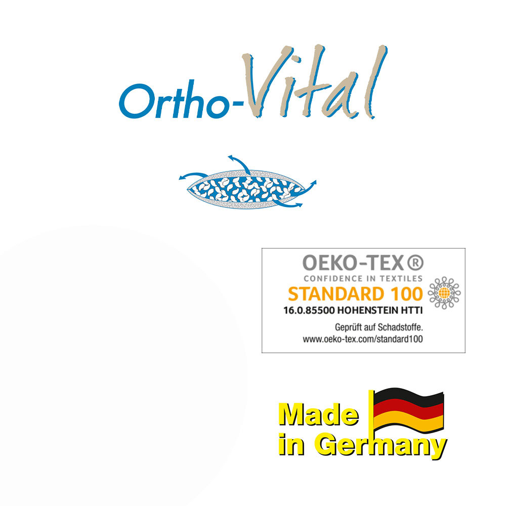 Ortho-Vital 3-Kammer Kopfkissen, ca. 80 x 80cm