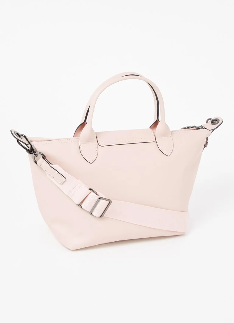 Geantă de mână din piele Longchamp Le Pliage Xtra, mărimea XS, cu curea de umăr detașabilă.