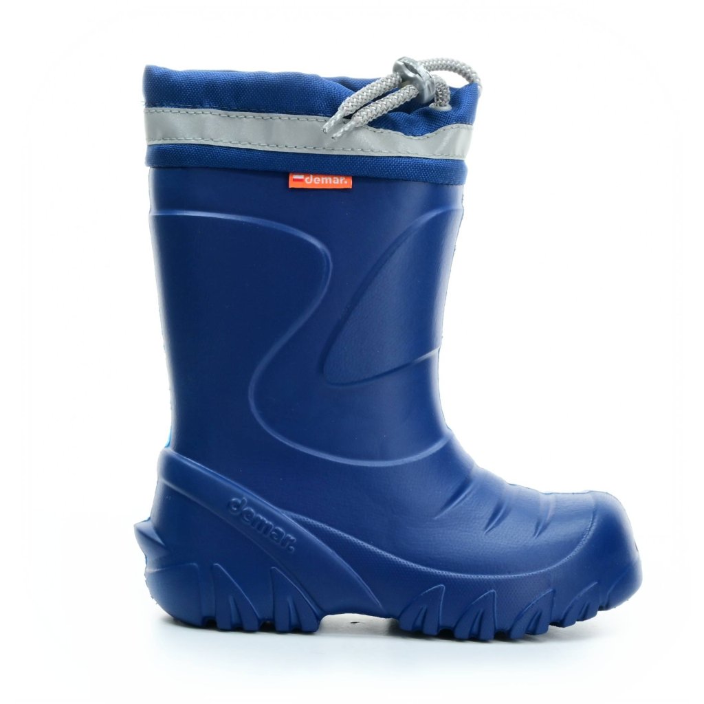 Demar Mammut blaue Gummistiefel AD mit Woll-Innensocke