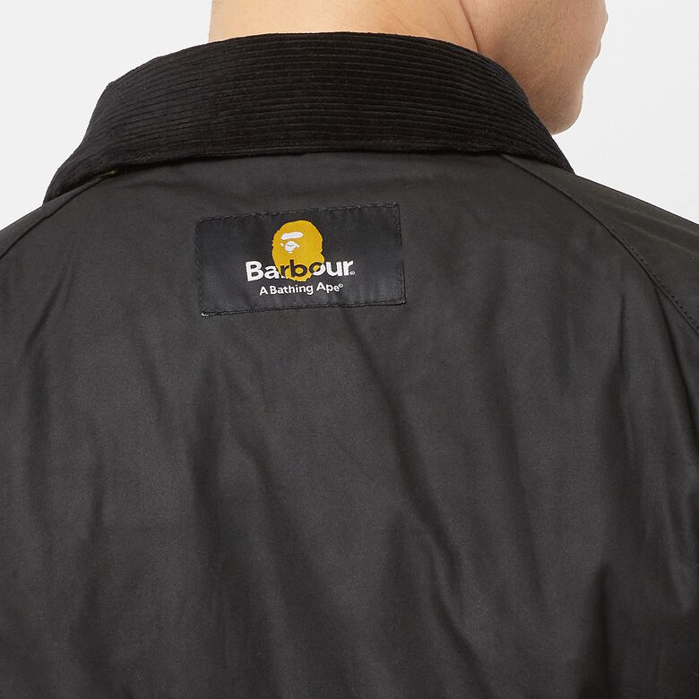 A Bathing Ape Barbour x Bape 1st Camo Bedale Jacket black