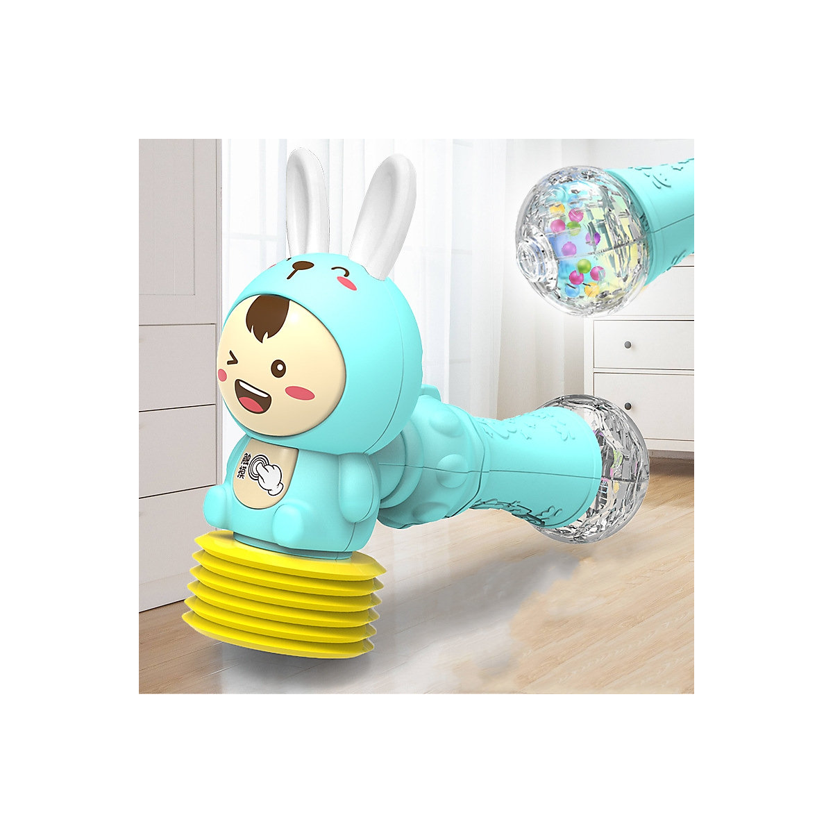 Leichtes Musikspielzeug für die frühe Bildung von Kindern Chui Chui Le Baby Science Education Handrassel leuchtendes Spielzeug