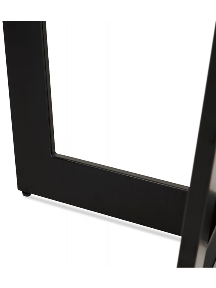 KADIMA DESIGN Quadratischer Esstisch aus MDF Holz mit Eschenfurnier | Industrial in Schwarz günstig kaufen onesize