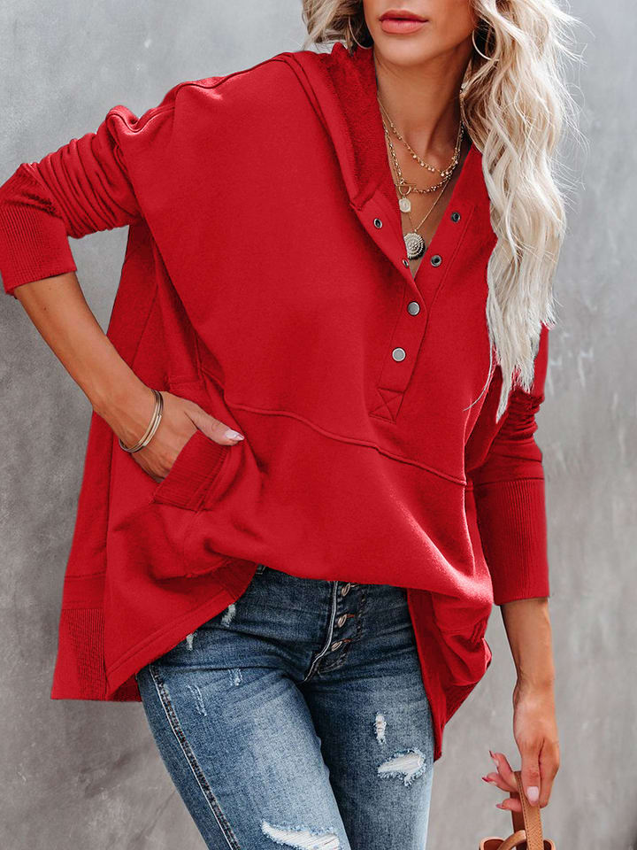 Milan Kiss Hoodie in Rot günstig kaufen
