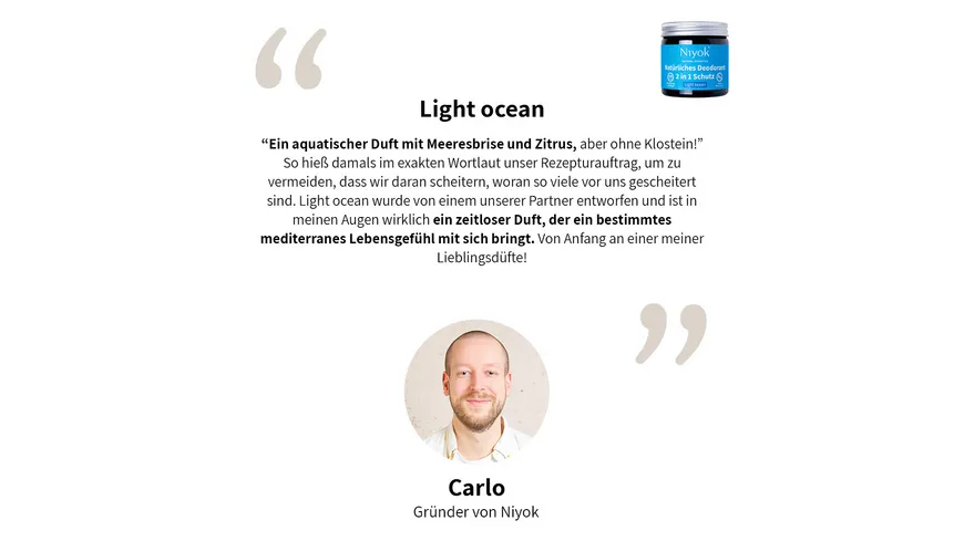 Niyok 2 in 1 Deodorant Creme Anti-Transpirant: Light ocean 40 ml