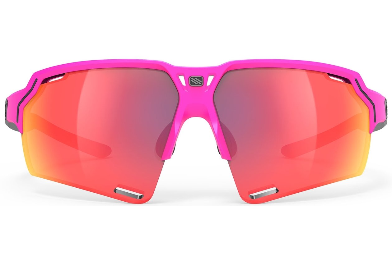 Rudy Project Deltabeat Pink Fluo / Black Matte - Multilaser Red