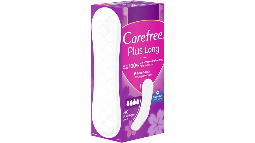 Carefree Plus Long Frischeduft x40 Slipeinlagen