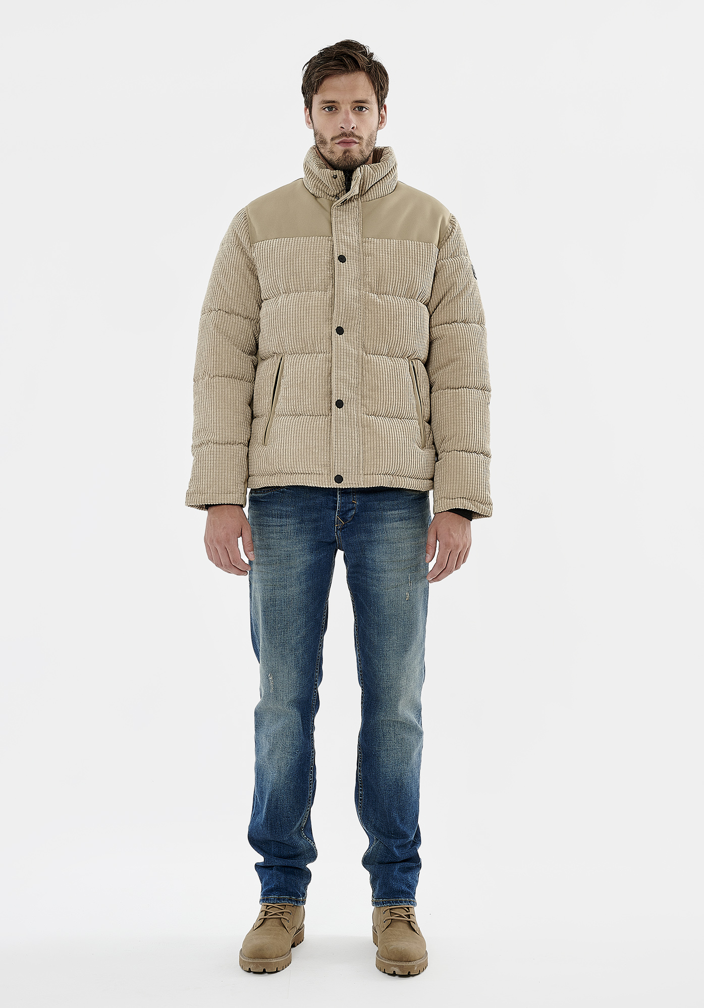 CALLO  Doudoune beige homme