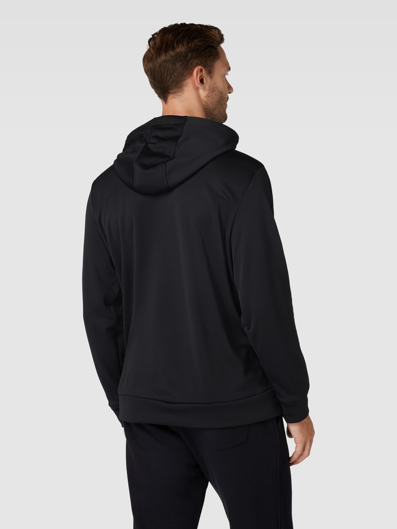 Hoodie mit Logo-Print in schwarz