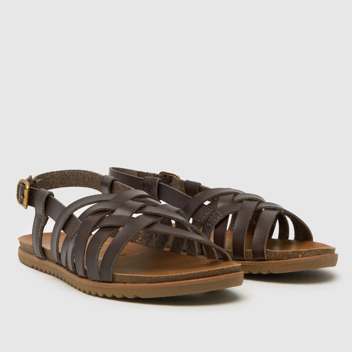 Blowfish Malibu – Mörkbruna marknadssandaler