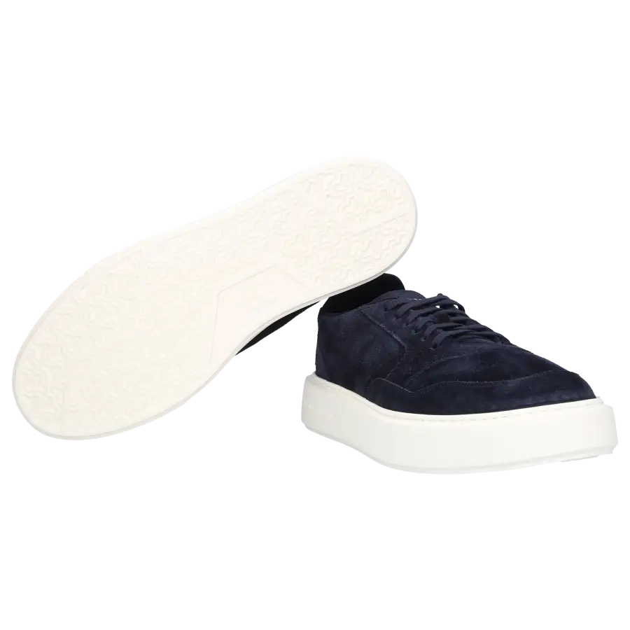 Henderson - Sneaker low PERSEO Veloursleder - blau