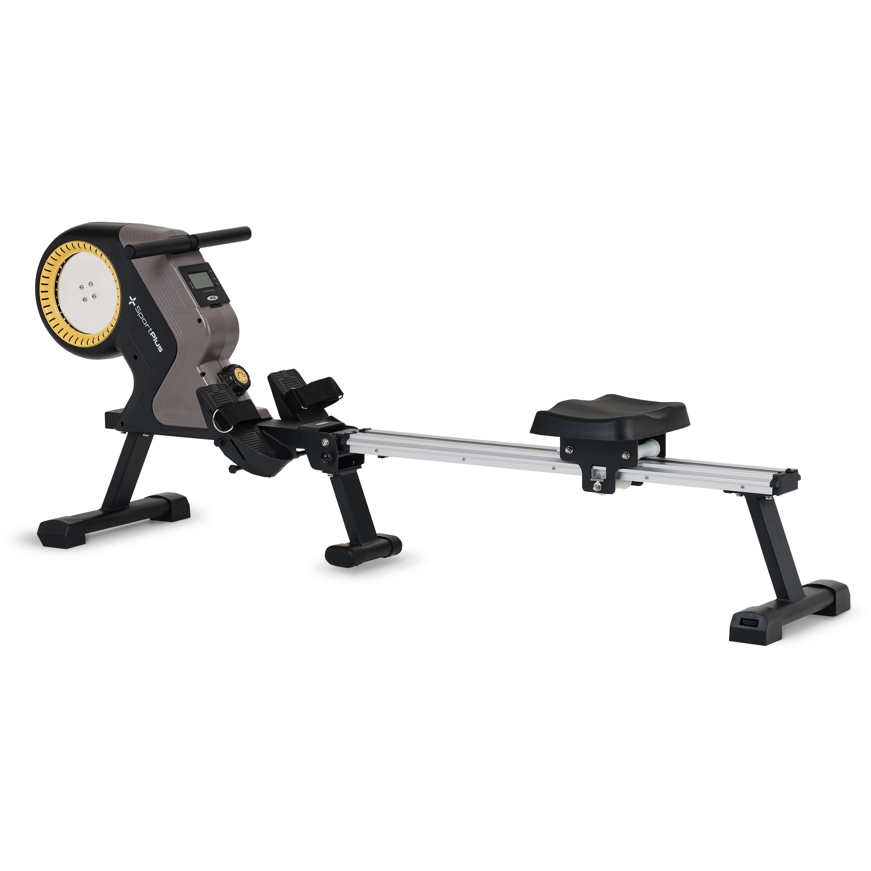 SportPlus Rudergerät SP-MR-1300-B, Rudergerät für Zuhause, Magnetbremssystem, SP-MR-1300-B