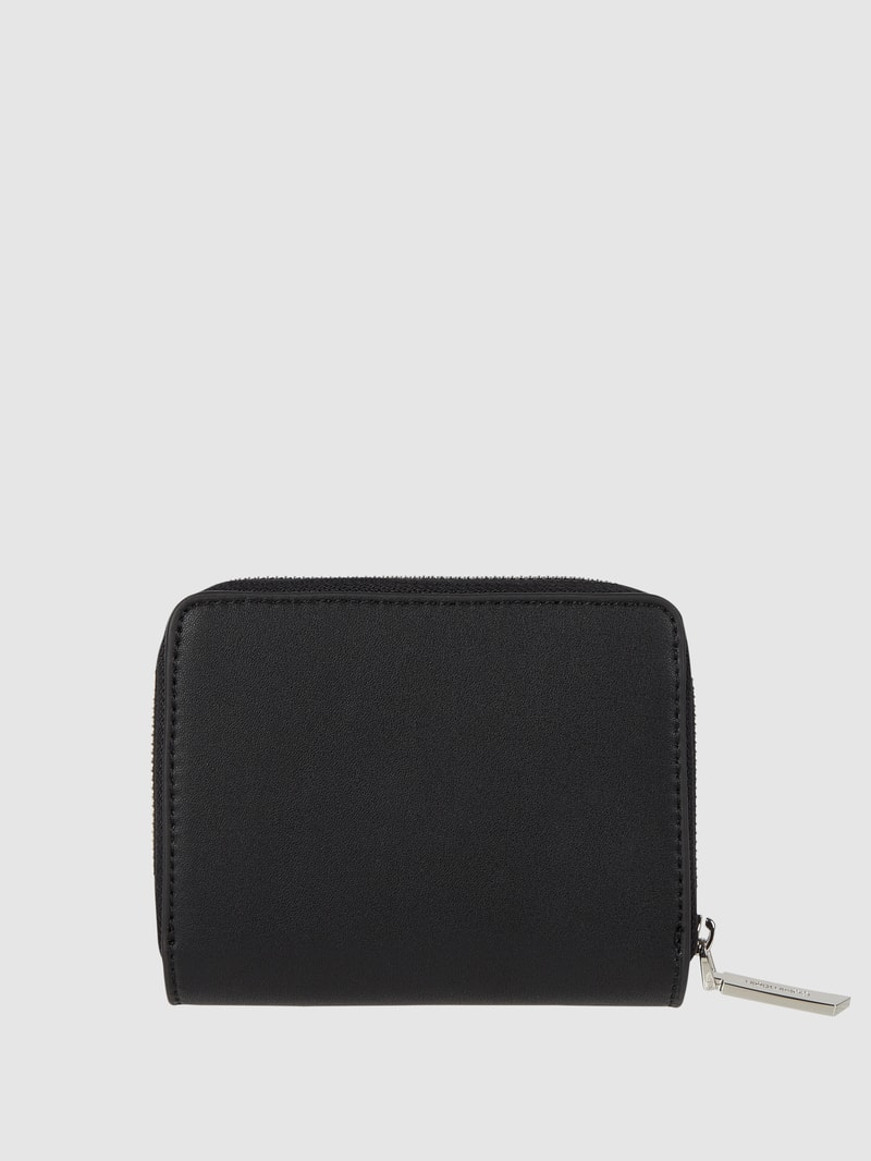 Portemonnaie in Leder-Optik in schwarz