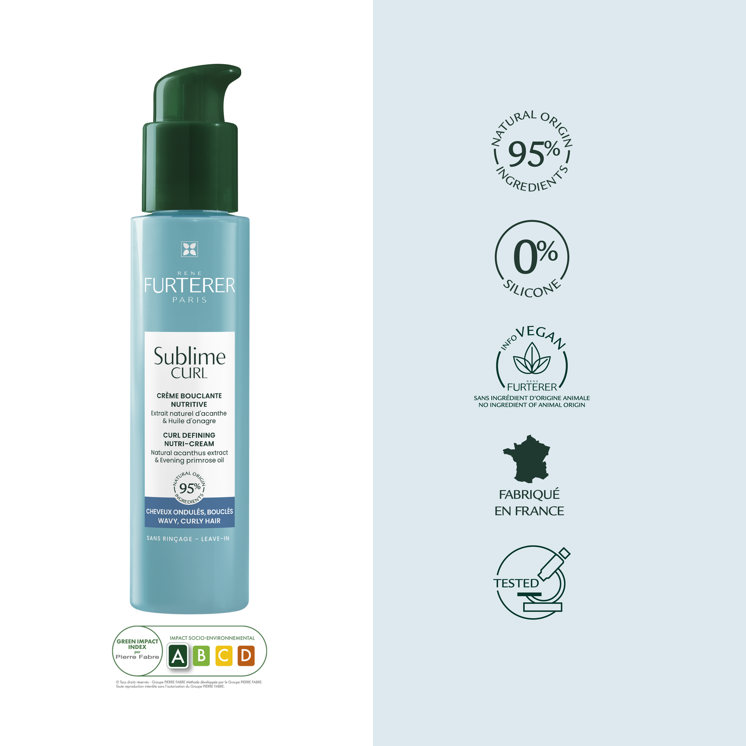 René Furterer Velouté nutri-activateur de boucles Sublime Curl - Cheveux bouclés - 100 ml